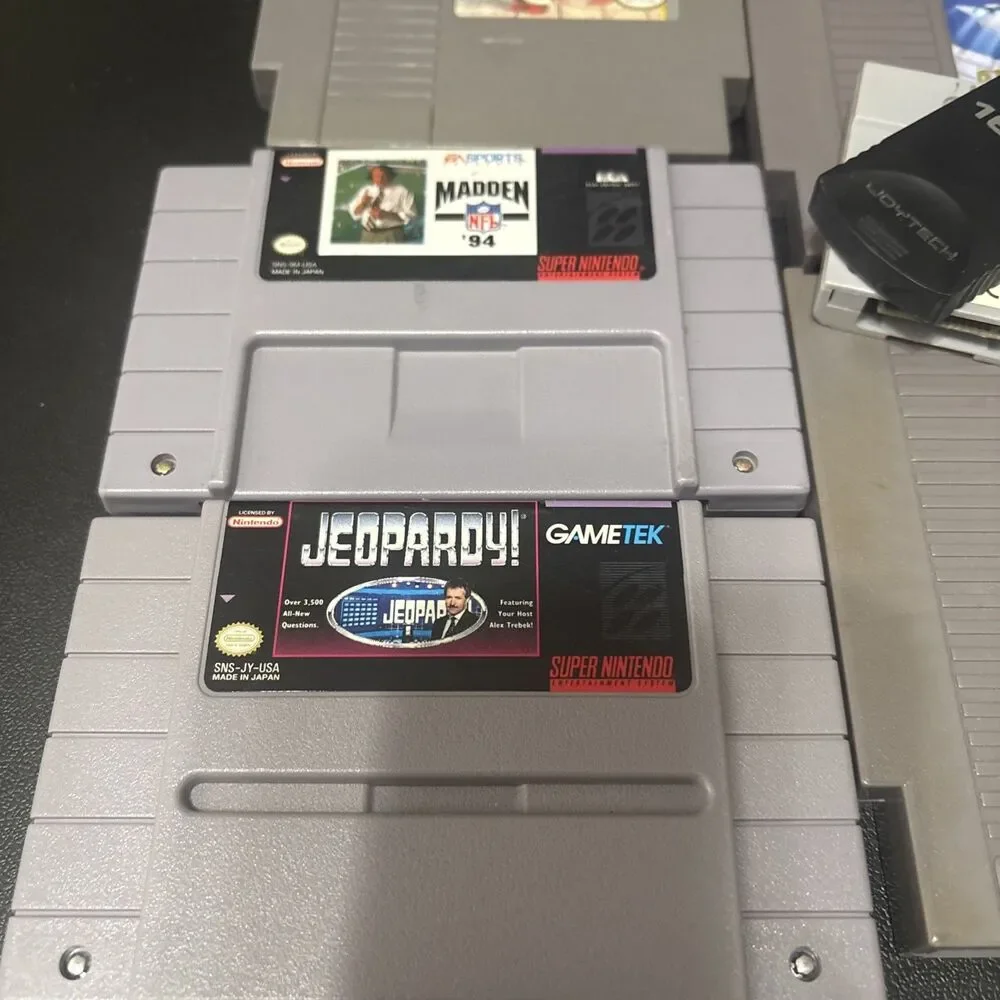Lot Of 7 Authentic Nintendo/super Games Golgo13, Air Fortress, Madden, And Extra